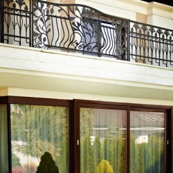 Exterior handrails - wrought iron balcony handrails