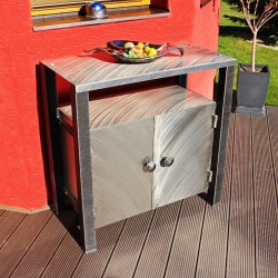 Inox commode d'inox contemporain